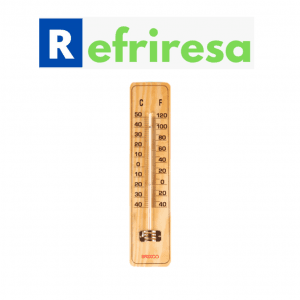 Termómetro Ambiental / Refrigerador – Base en madera