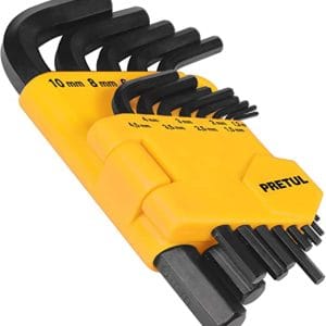 Pretul ALL-13P-P, Juego de 13 llaves hexagonales allen organizador plástico, std.