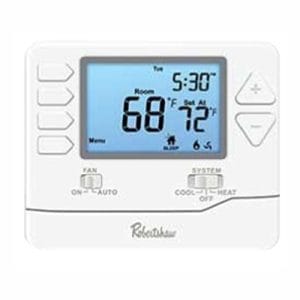 TERMOSTATO ROBERTSHAW PROGRAMABLE 2 FRIO / 2 CALOR DISPLAY 3″.